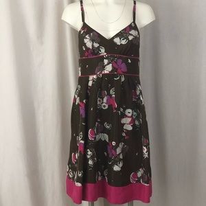 Y2K Guess silk floral dress sz 3‎ garden party juniors